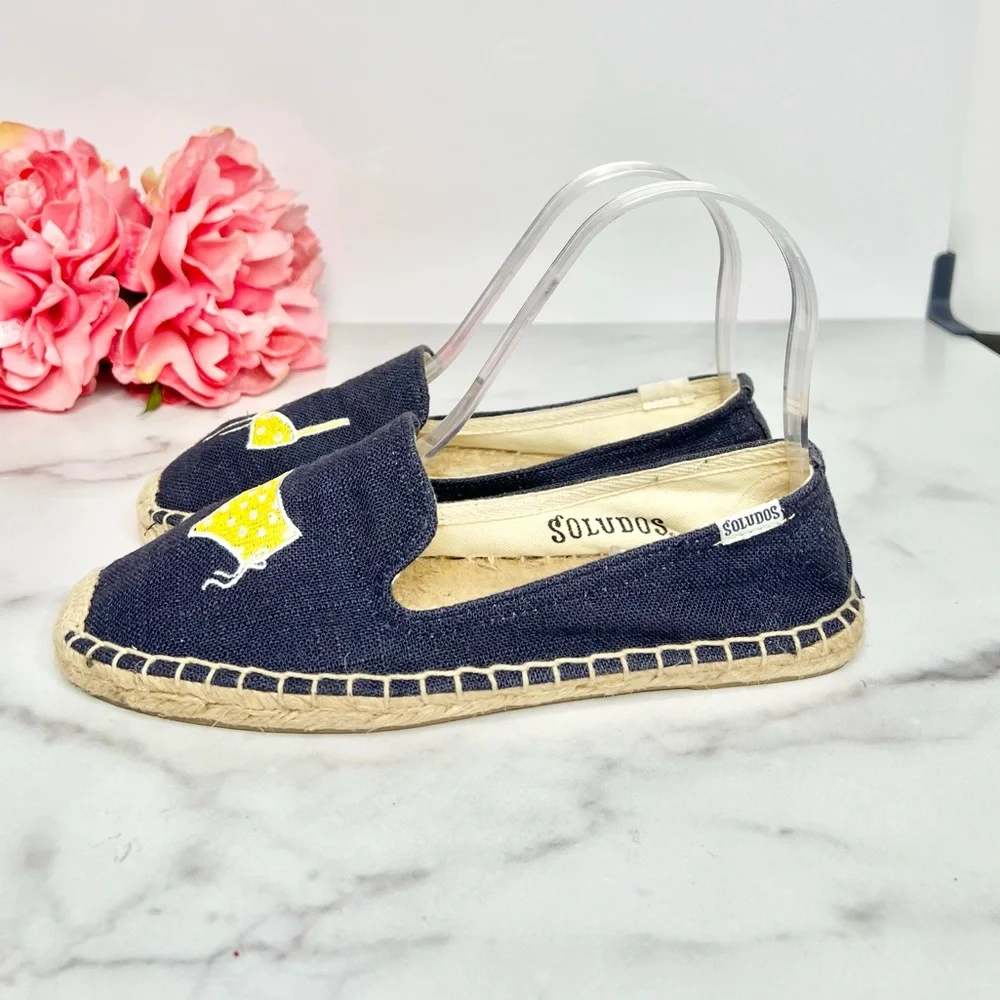 SOLUDOS Yellow Polka Dot Bikini Espadrilles